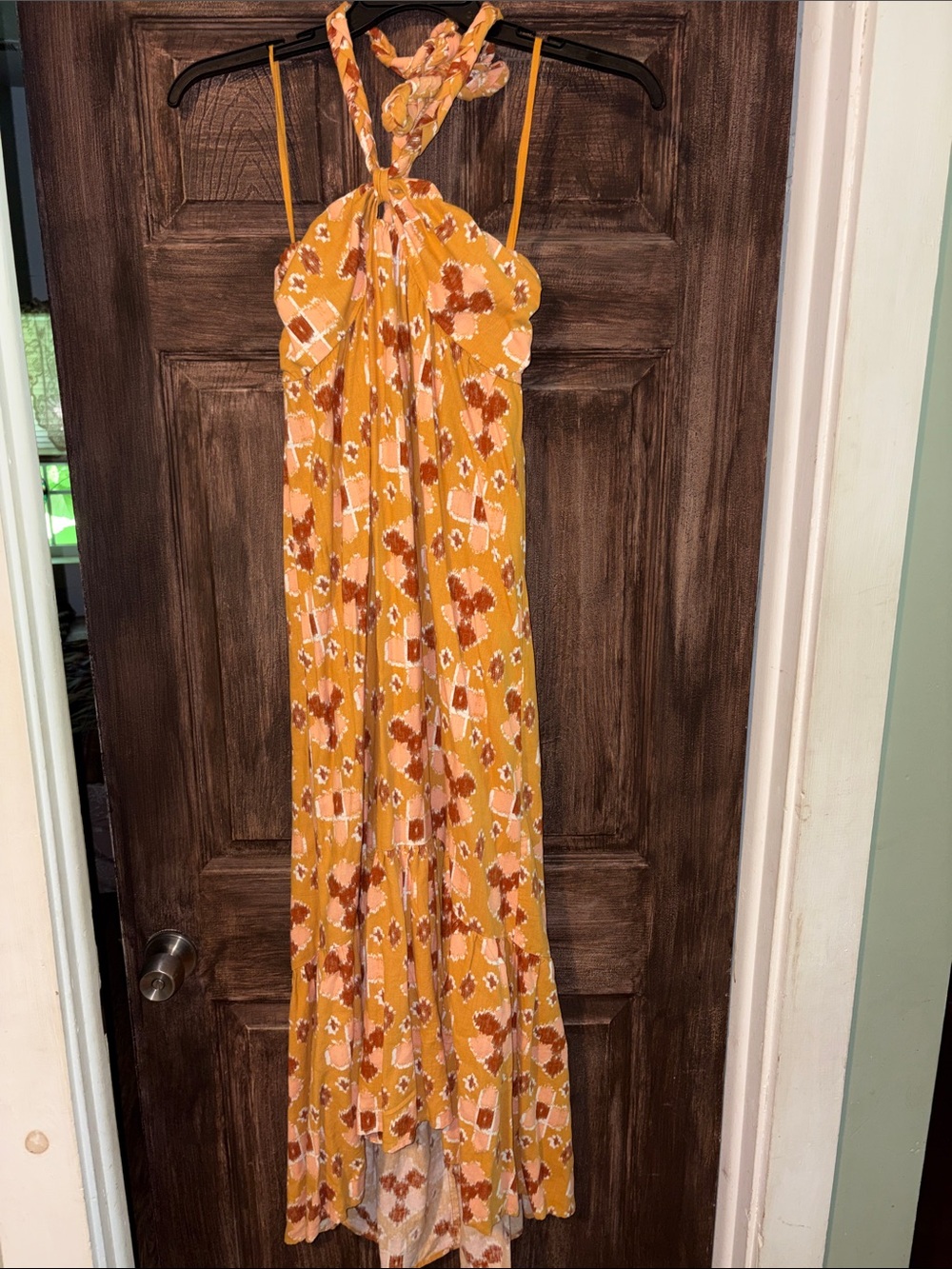 American Eagle Outfitters Yellow Floral Maxi Dress